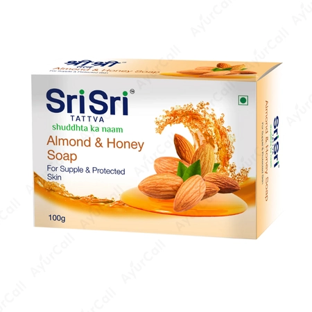 Sri Sri Almond and Honey Soap  -100  GM
